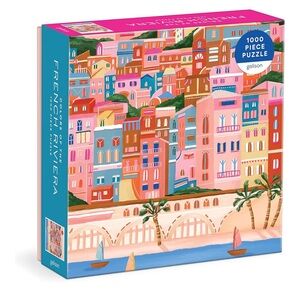 Galison French Riviera - 1000 Piece Puzzle of French Architecture by The Sea